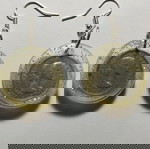  Χειροποίητα σκουλαρίκια από υγρό γυαλί με την Βασίλισσα Ελισσάβετ Β'