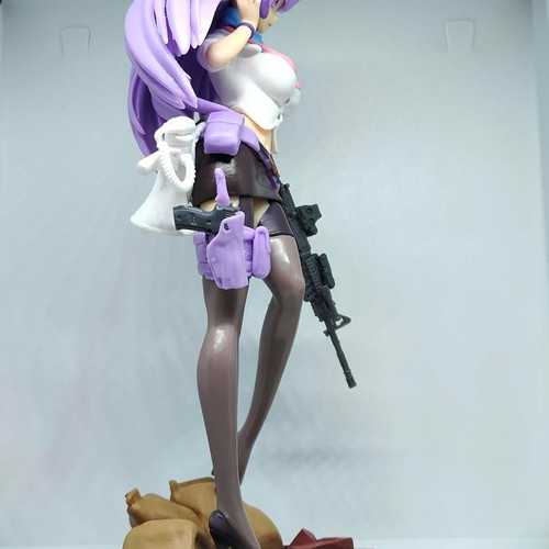 Anime Girl Collectible Figure with M4 Gun and Equipment like new