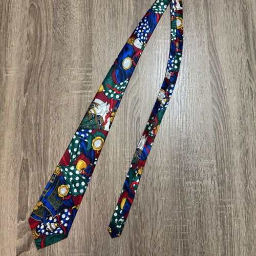 Giorgio Armani silk tie handmade, like new, multicolor