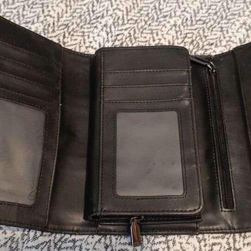 Axel large women's wallet, black