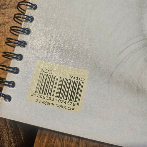 A4 Notebook new, 2 subjects