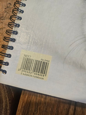 A4 Notebook new, 2 subjects