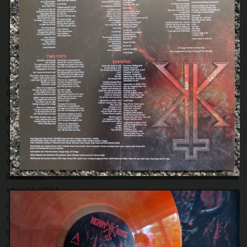 Kerry King From Hell I Rise vinyl LP album new, metal