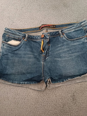 Denim shorts size 40 like new, worn minimally