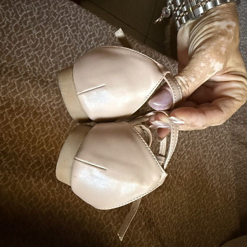 Sandals like new, worn few times, beige platform style, size 39