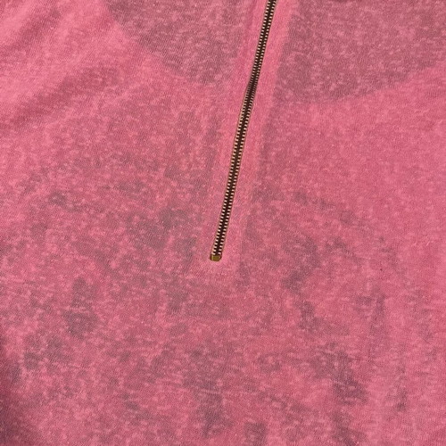 Women's pink blouse like new with zipper and side slits