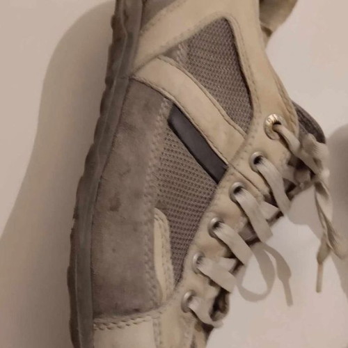 Geox men's sneakers size 42 used, grey-beige