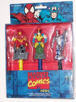 Στυλό Iron Man Wolverine Silver Surfer Marvel Comics καινούργια