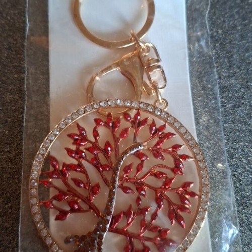 Metal tree keychain new