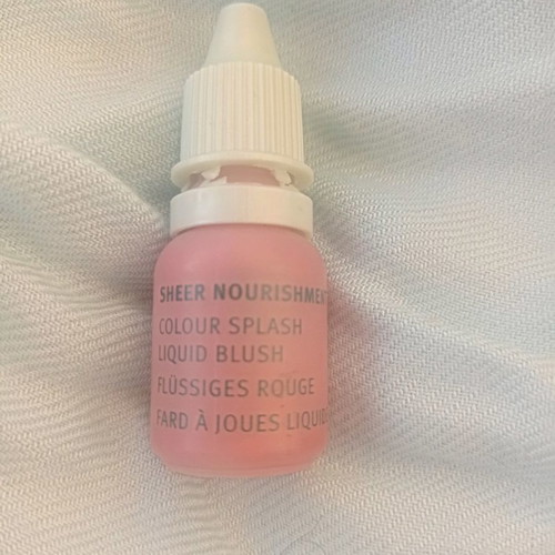 Sheer Nourishment Colour Splash liquid blush used, peach splash Avon