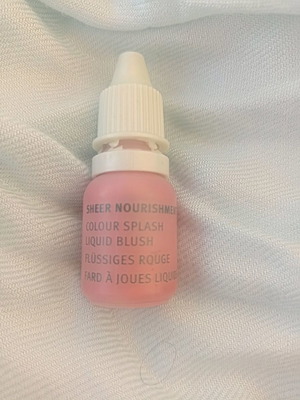 Sheer Nourishment Colour Splash liquid blush used, peach splash Avon
