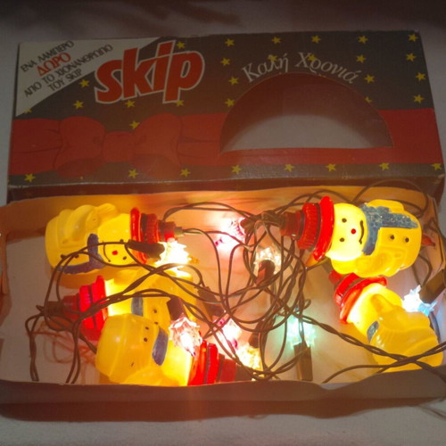 Skip Christmas Lights vintage used with original box