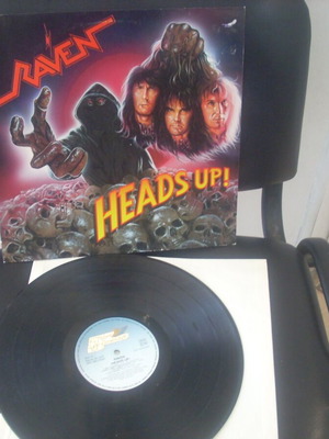 Raven Heads Up LP used, NWOBHM metal