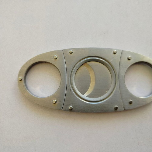 Metal cigar cutter "HELLO BINARY" used