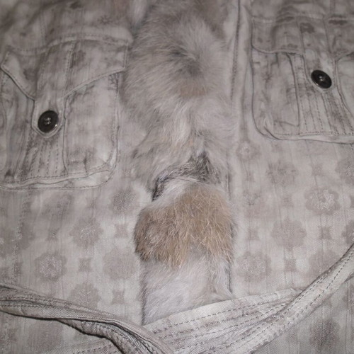 Italian jacket like new, warm with lining and real fur, size XL