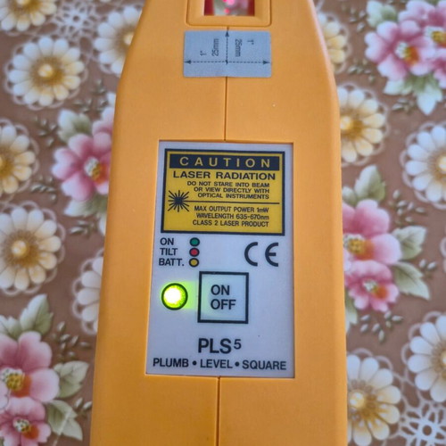 PLS5 Laser Level like new with original case and mount