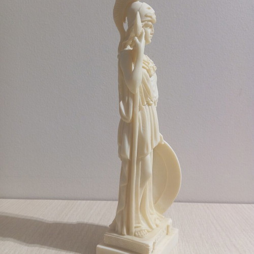 Athena handmade alabaster statue like new, 25 cm