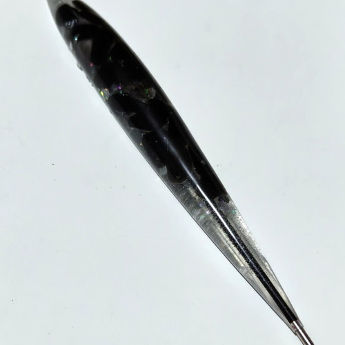 Pen with obsidian crystals like new