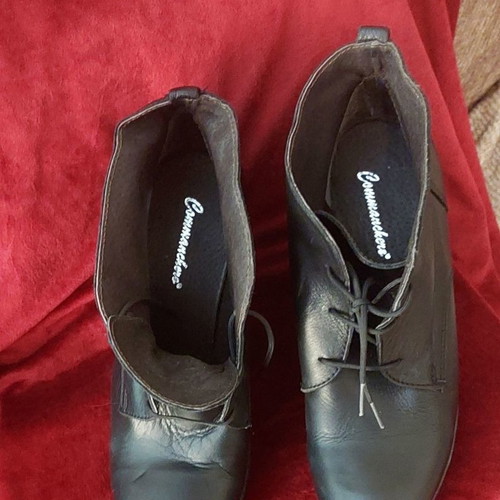 Commanchero original leather ankle boots like new, black, size 38