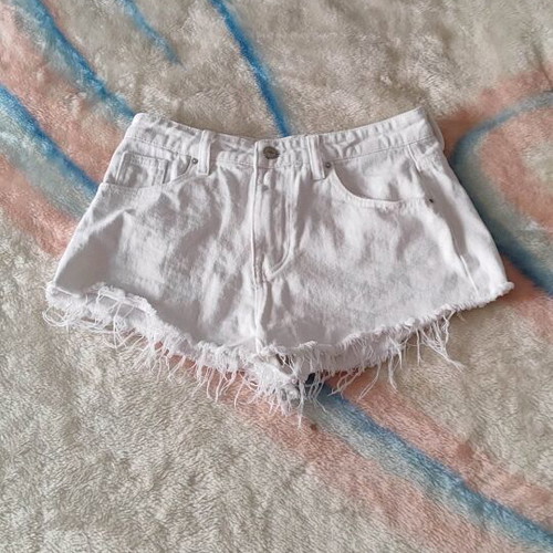 Shein white denim shorts like new, size M 38 10