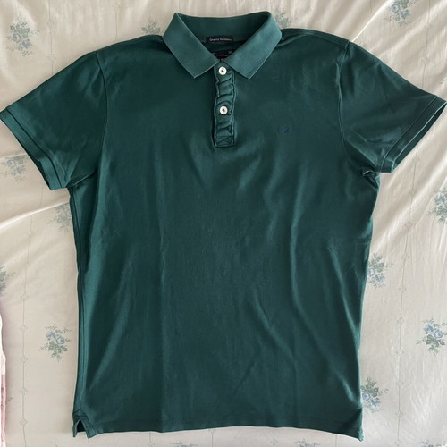 Funky Buddha polo shirt used, dark green, size M