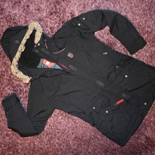 Fjallraven NUUK parka woman size S like new, black and blue