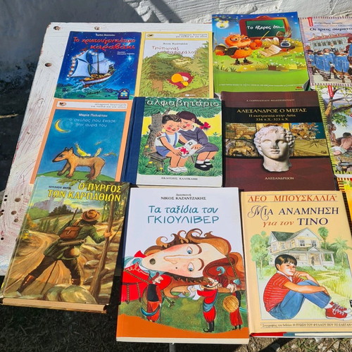 Reading books used, 47 pieces, fairy tales and interactive