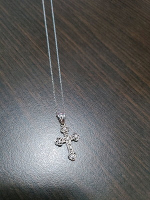Silver cross 925 new with chain