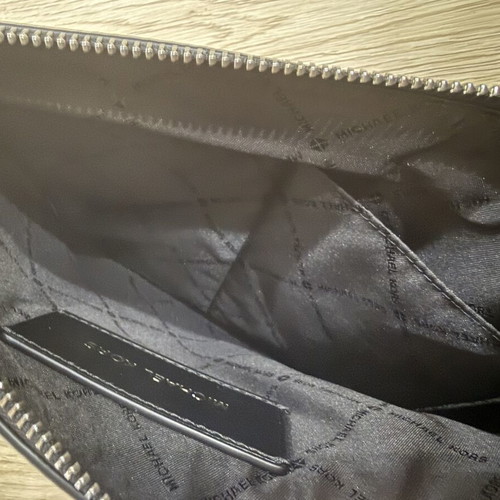 Michael Kors men's wristlet bag like new, black and gray
