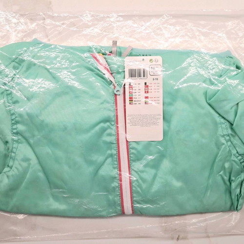 Girls' jacket size 10 Orchestra new green thin waterproof windproof