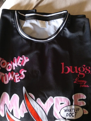 Women's blouse XXL, black and pink