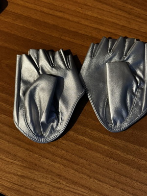 Silver gloves for dance new