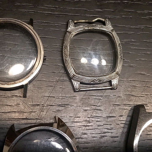 Watch cases used, set of 18 pieces