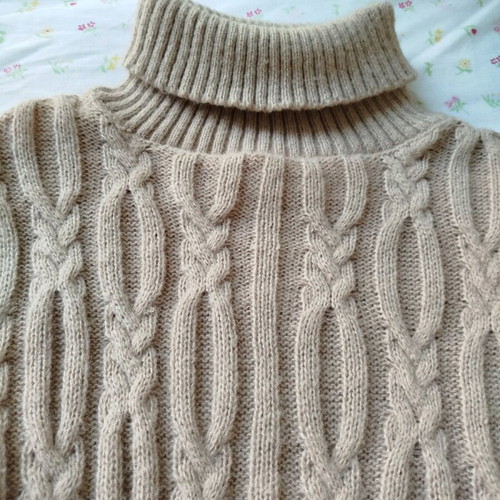 Wool dress Shein used, beige, size S