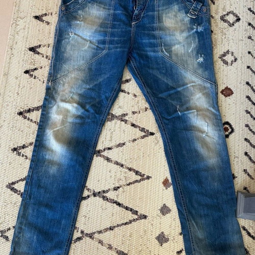 Edward Jeans blue pants size M like new, loose rise baggy fit