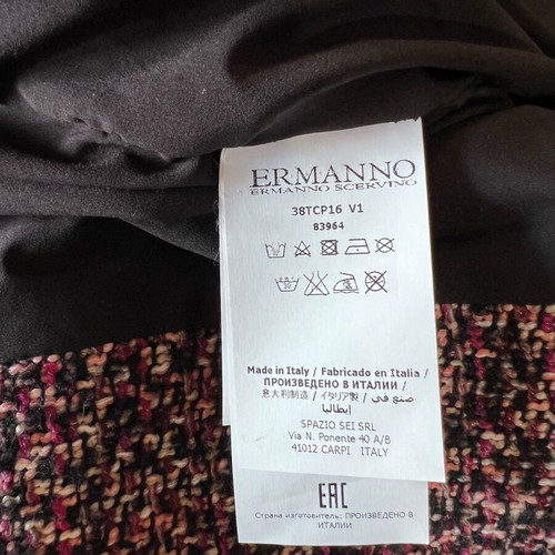 Ermanno Scervino cropped tweed jacket, multicolor