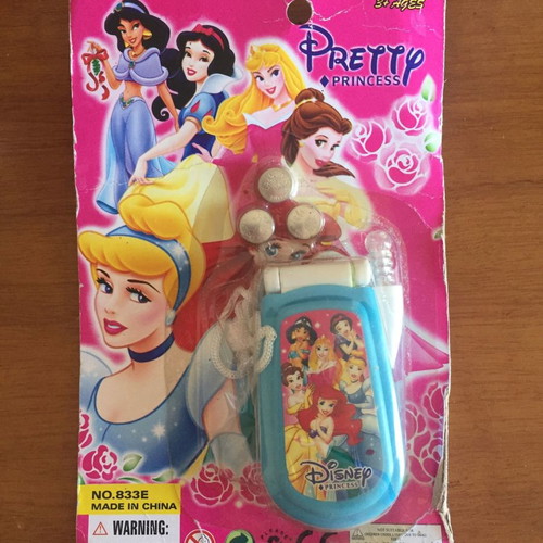 Pretty Princess Disney toy phone new with tag