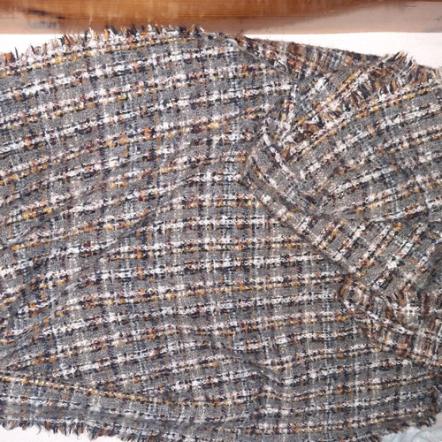 Winter scarf-pashmina like new with wool, black and gray