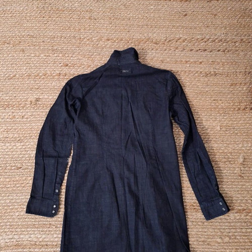 MCS women's denim shirt dress like new, dark blue, size L