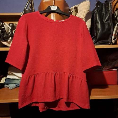 Sandro Paris blouse new, red, size S