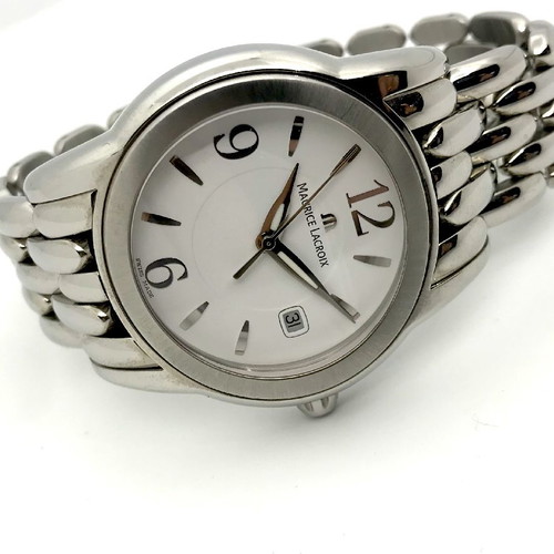 Maurice Lacroix wristwatch new men's with scratch-resistant sapphire and waterproof