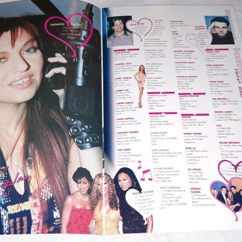 Katerina magazine insert new with autographed photos and addresses