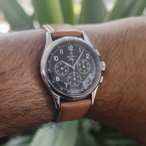 Zenith Prime Hand-Wound Chronograph vintage, used