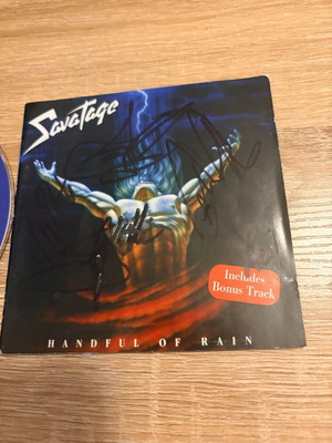 Savatage Handful Of Rain CD μεταχειρισμένο με αυτόγραφα, metal