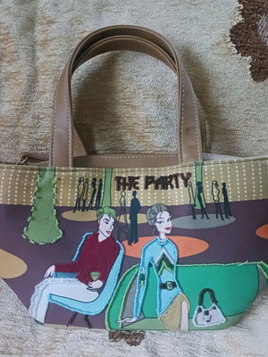 The Party handbag used, multicolored with beads