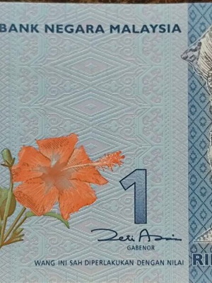 Malaysia 1 Ringgit Banknote 2017 like new