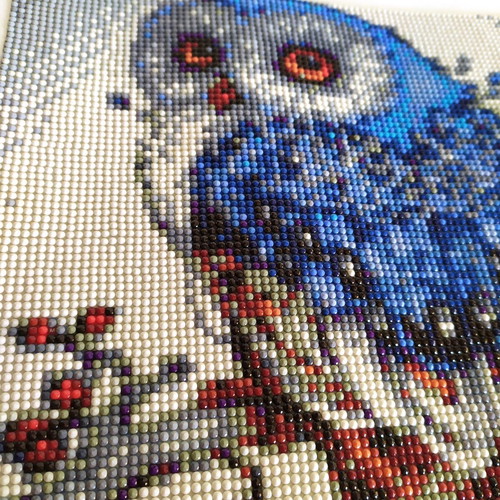 Owl diamond painting canvas new 25x25 without frame