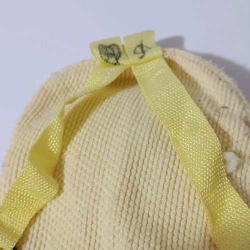 Children's piglet bag like new, yellow and orange