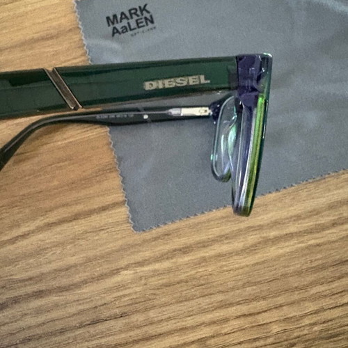 Diesel Kids Glasses Blue-Green Like New with Cleaning Cloth and Case