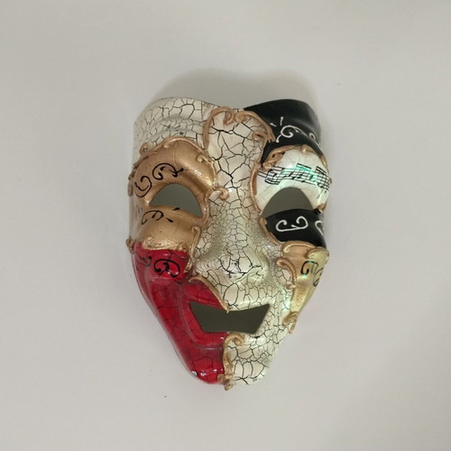 Venetian mask decorative used, 12 x 16 cm